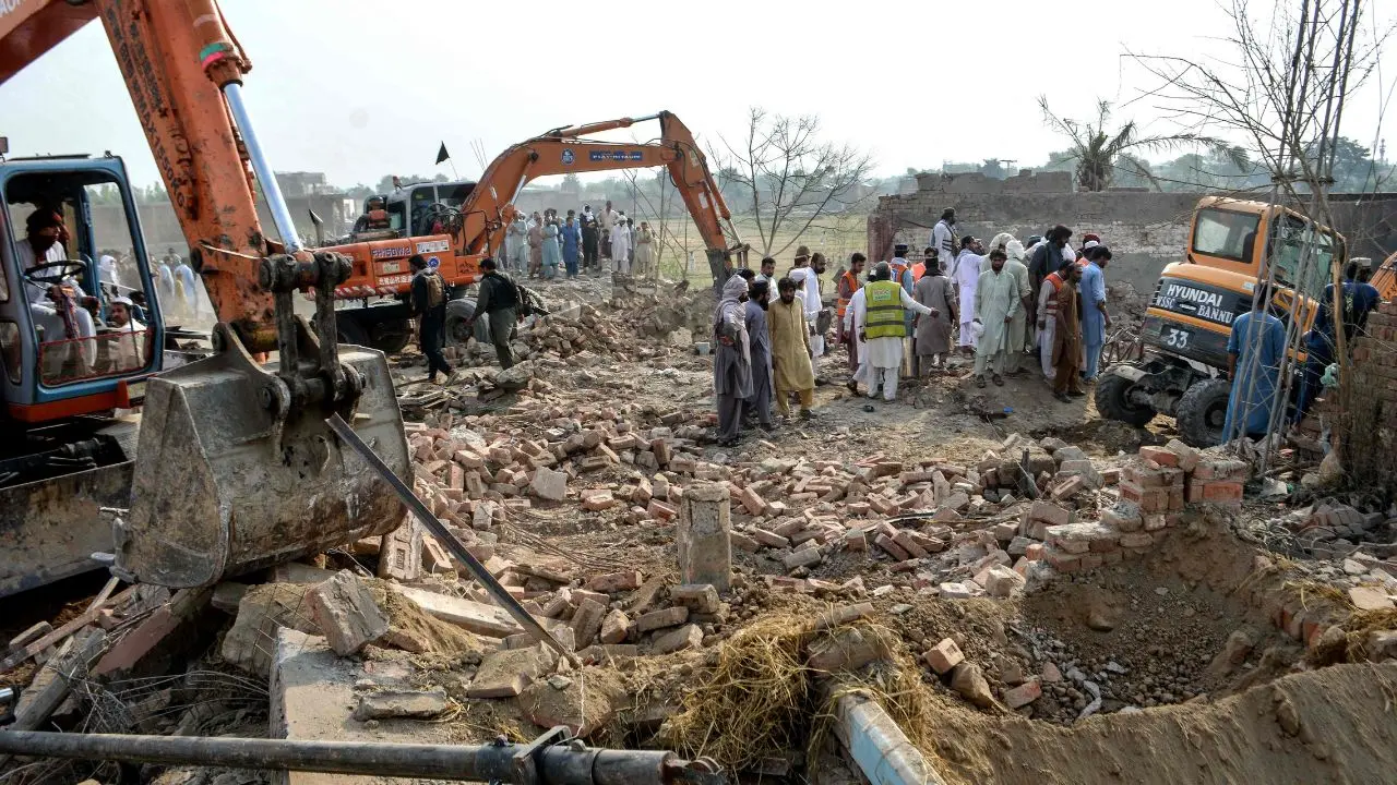 Deadly blast destroys Fateh Khel police post in Bannu, multiple casualties reported. Pic/AFP
